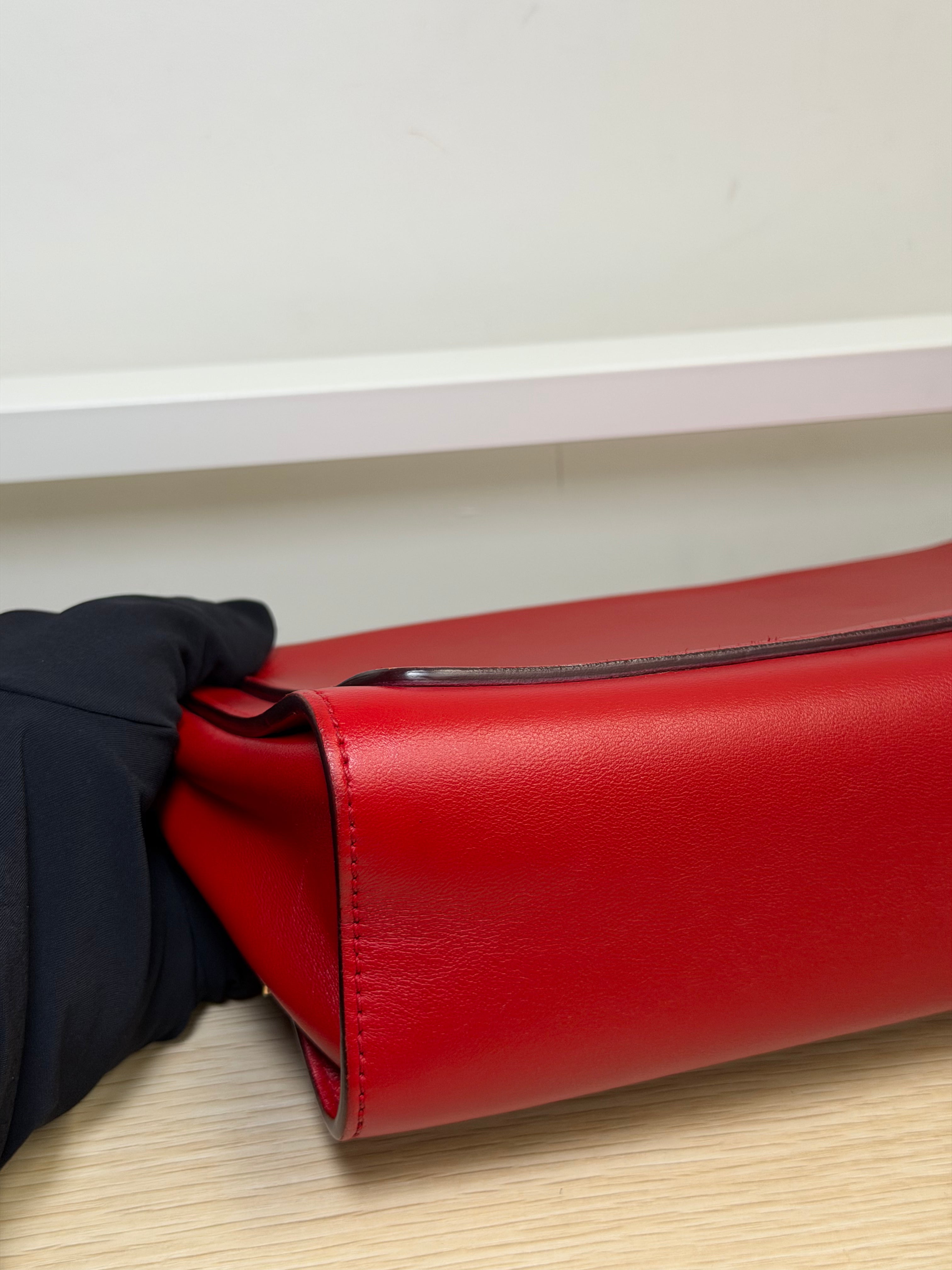 Pochette Chloé Elle Chain in Pelle Rossa