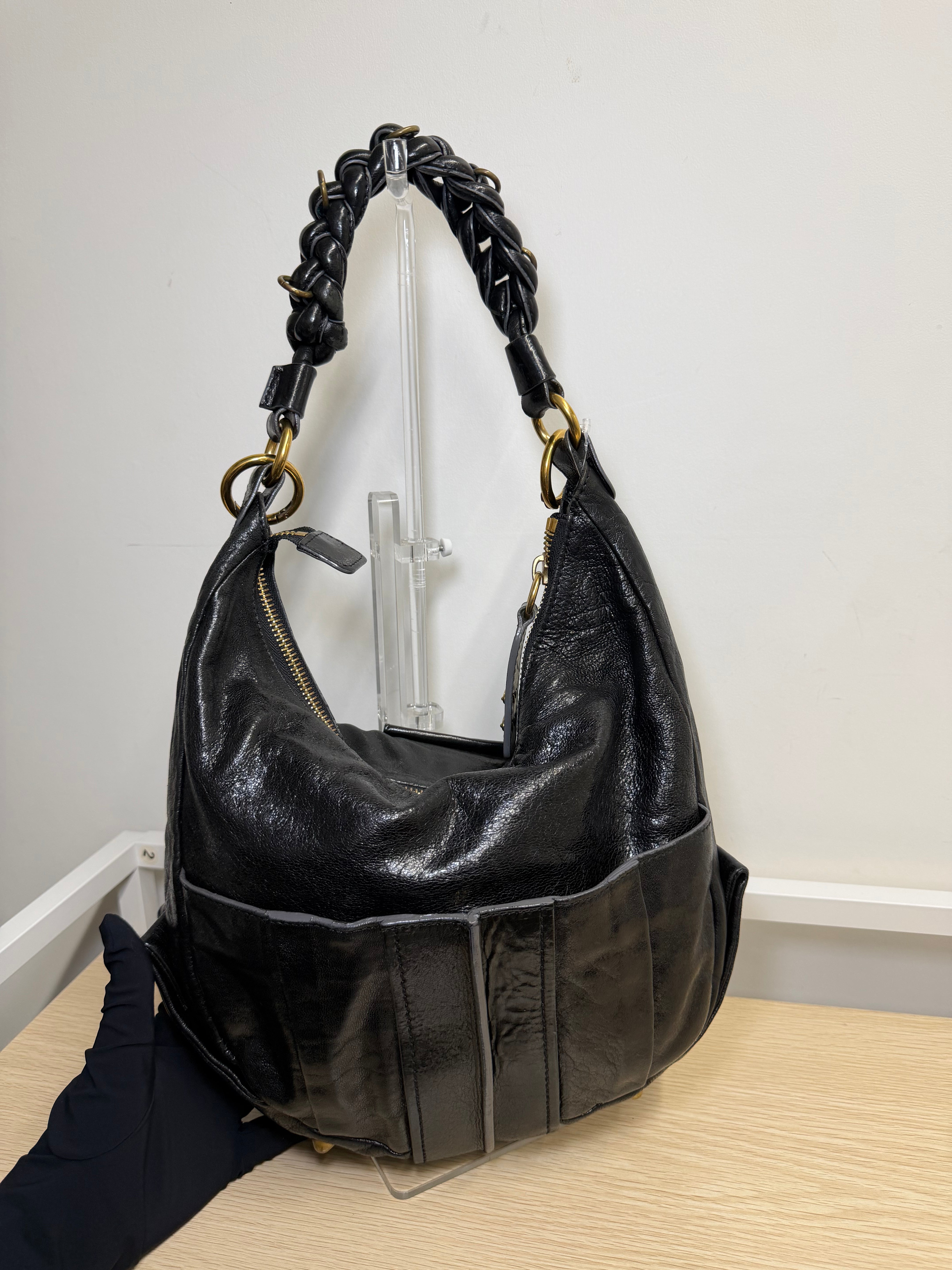 Borsa a Spalla Chloé Héloise in Pelle Nera