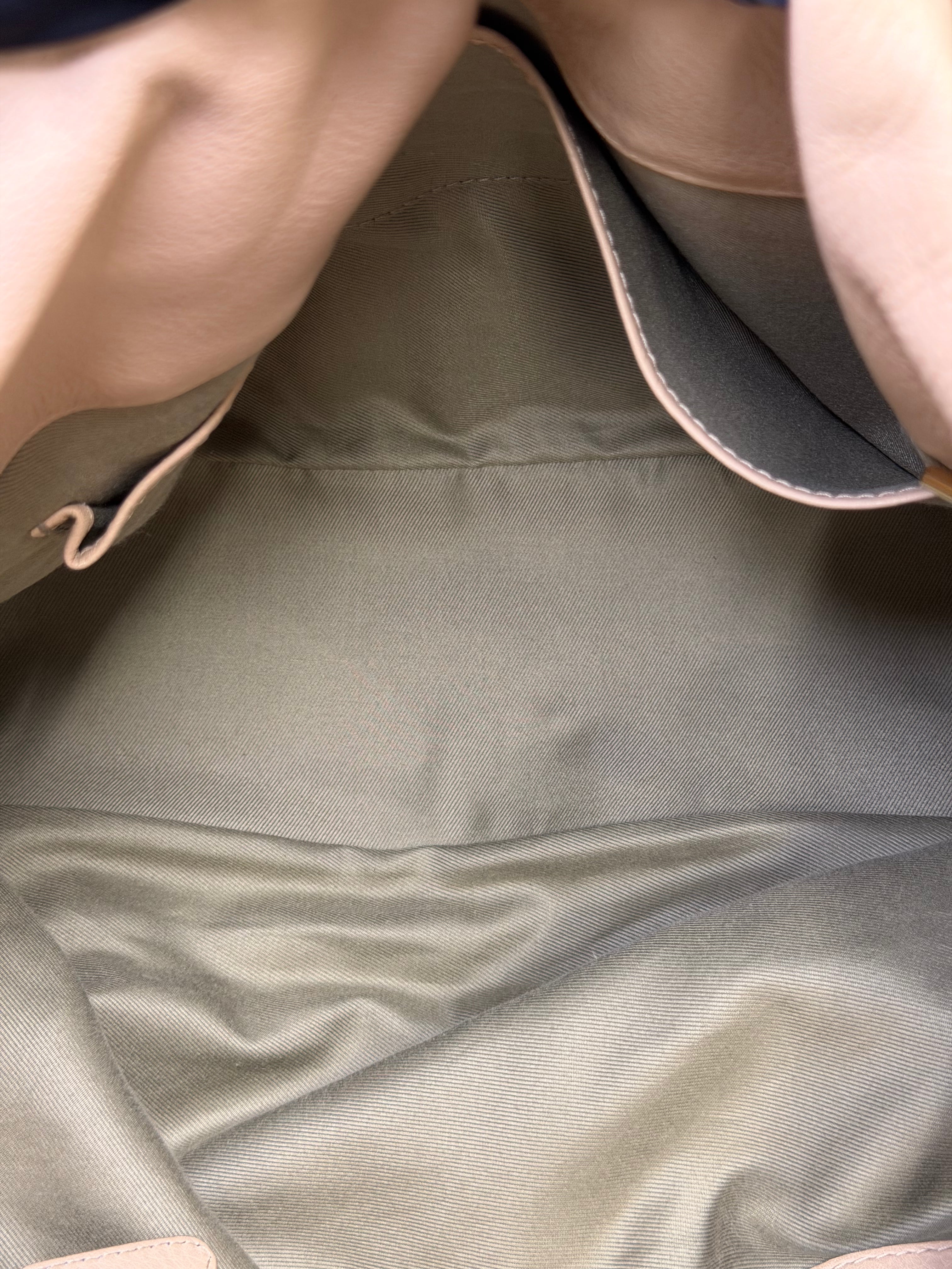 Borsa Tote Bulgari Monete in Pelle Beige