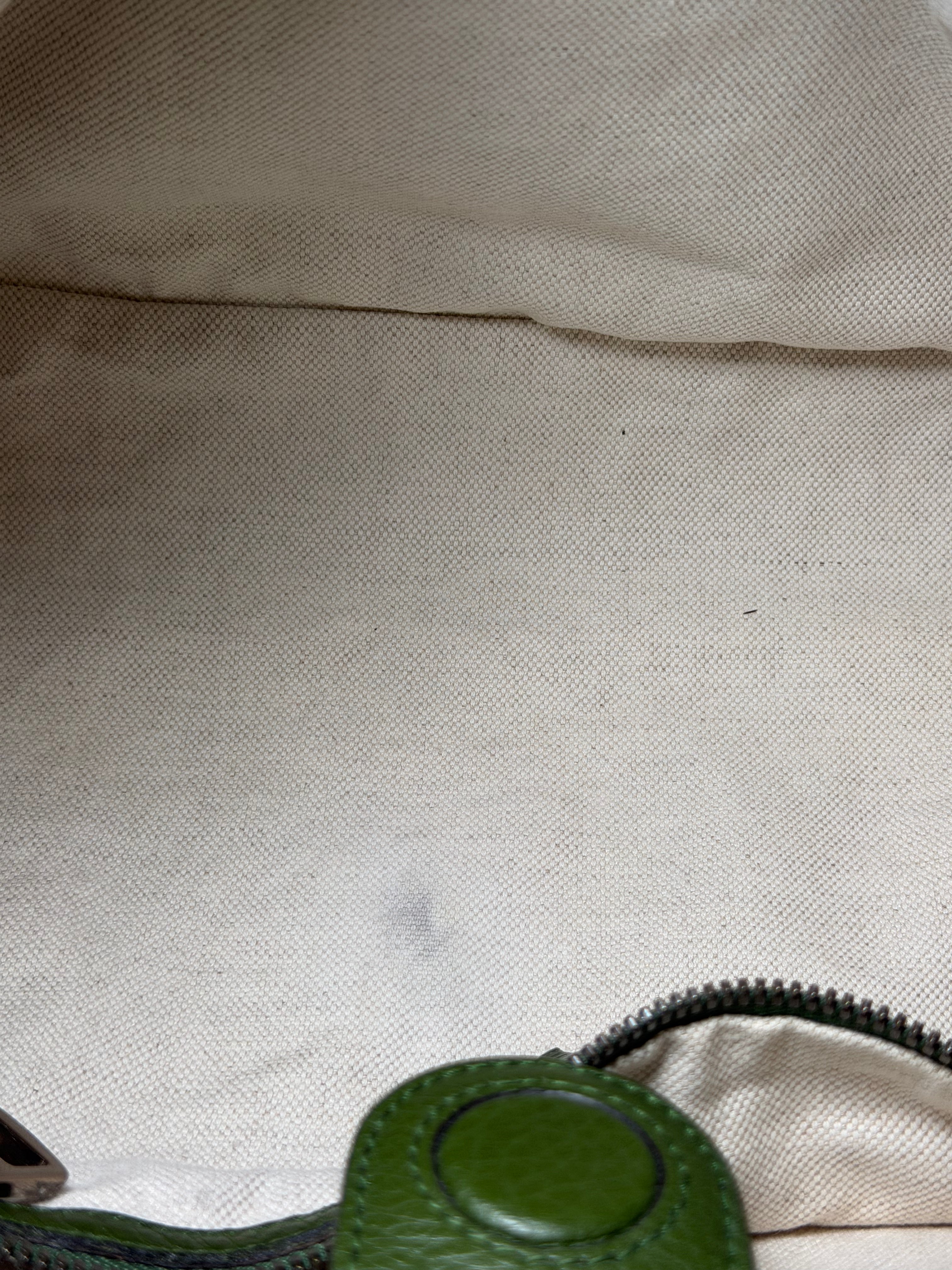 Borsa Tote Gucci Bamboo Shopper in Pelle Verde