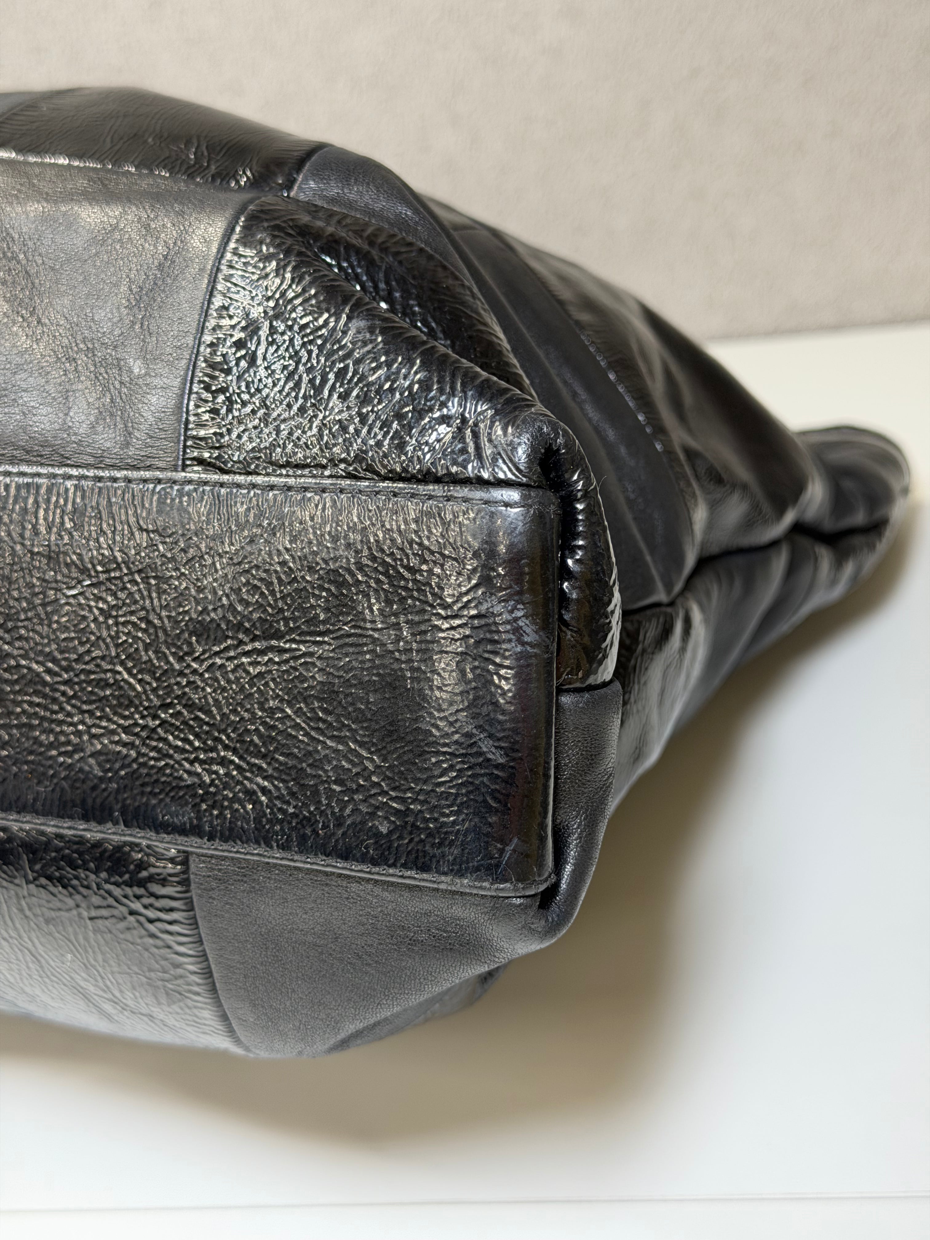 Borsa Tote Chanel Brooklyn Ligne Patchwork Large Cabas in Pelle Nera
