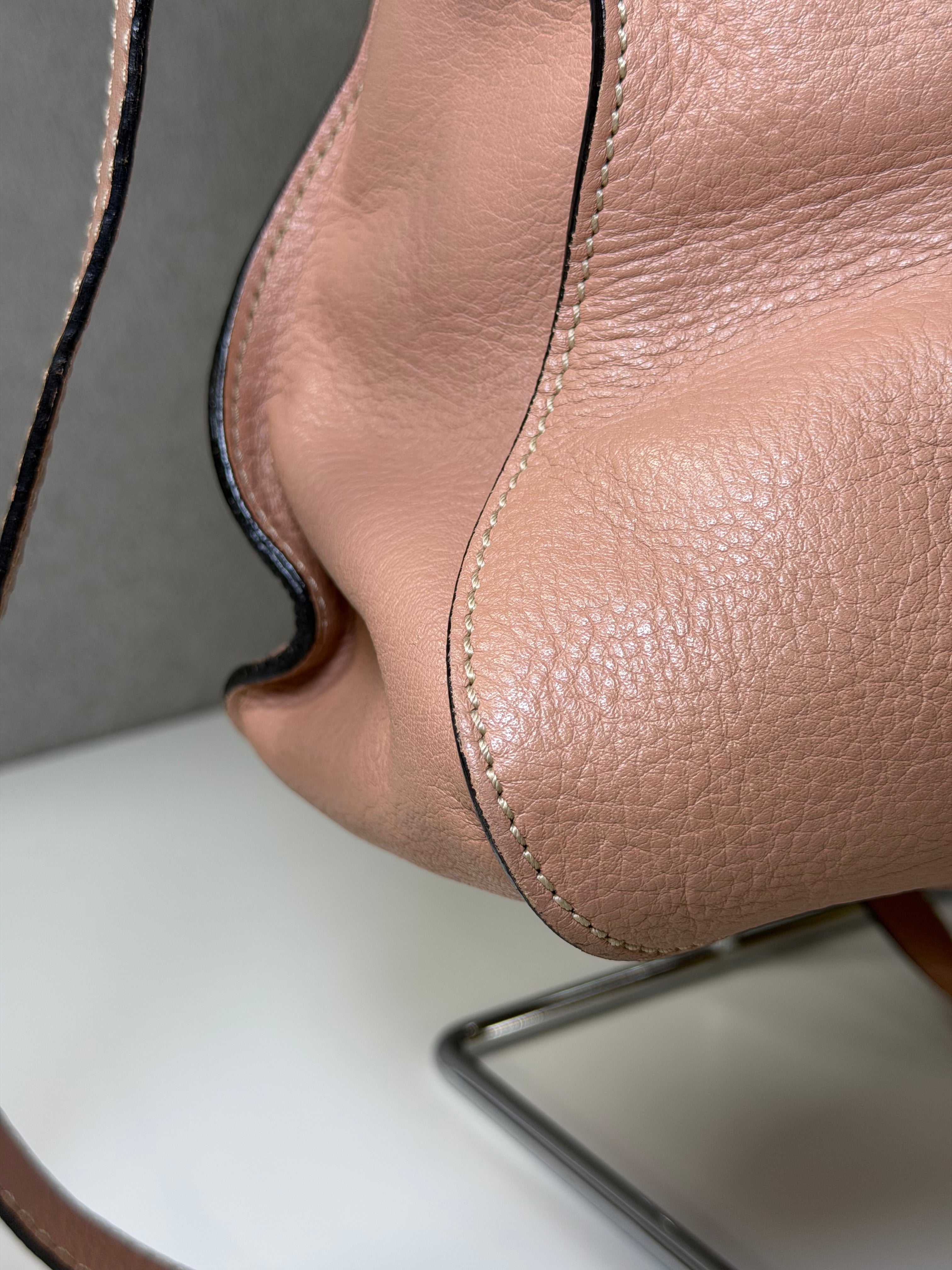 Borsa Chloé Marcie in Pelle Rosa Cipria