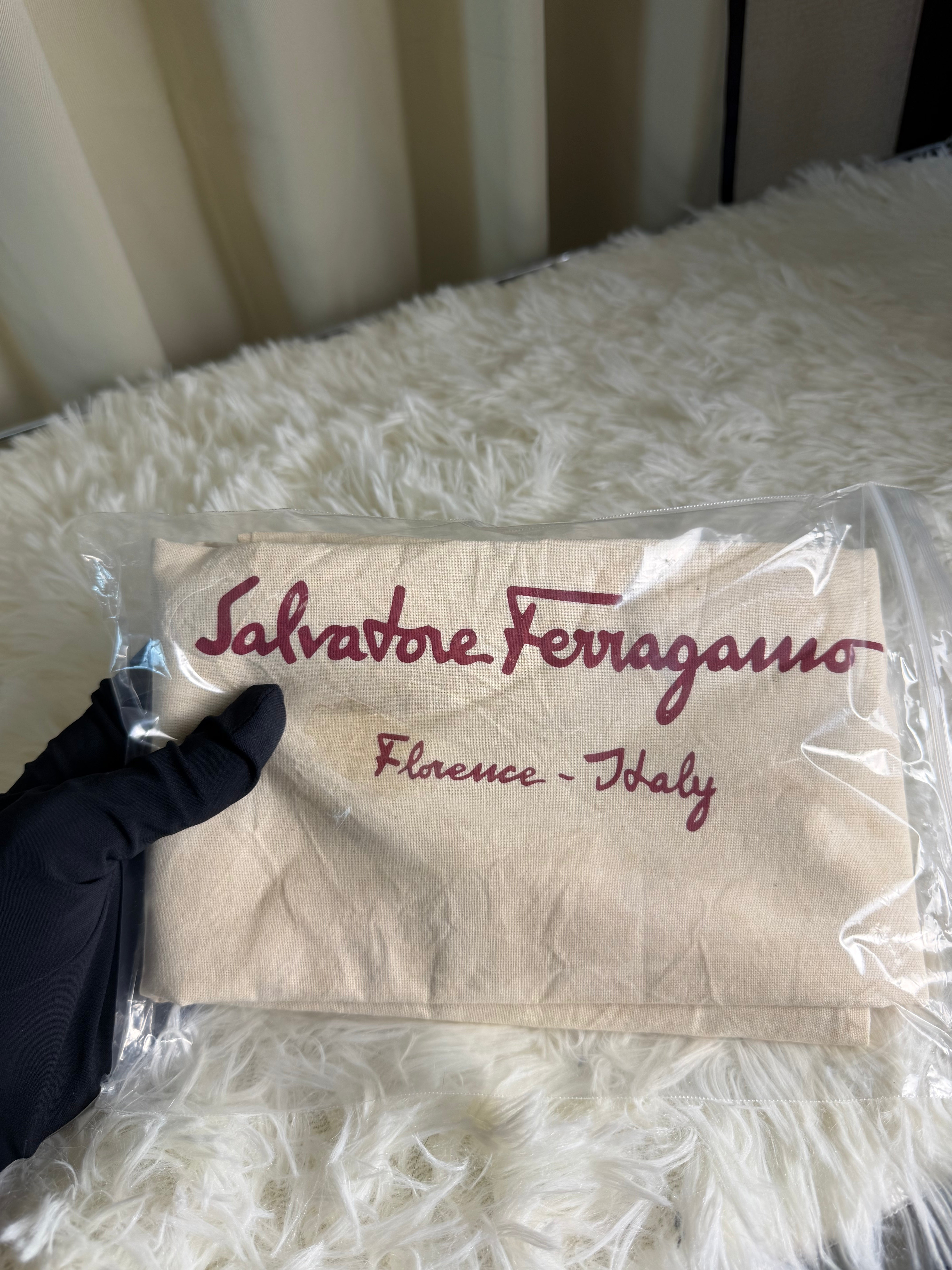 Borsa Tote Salvatore Ferragamo in Pelle Metallizzata