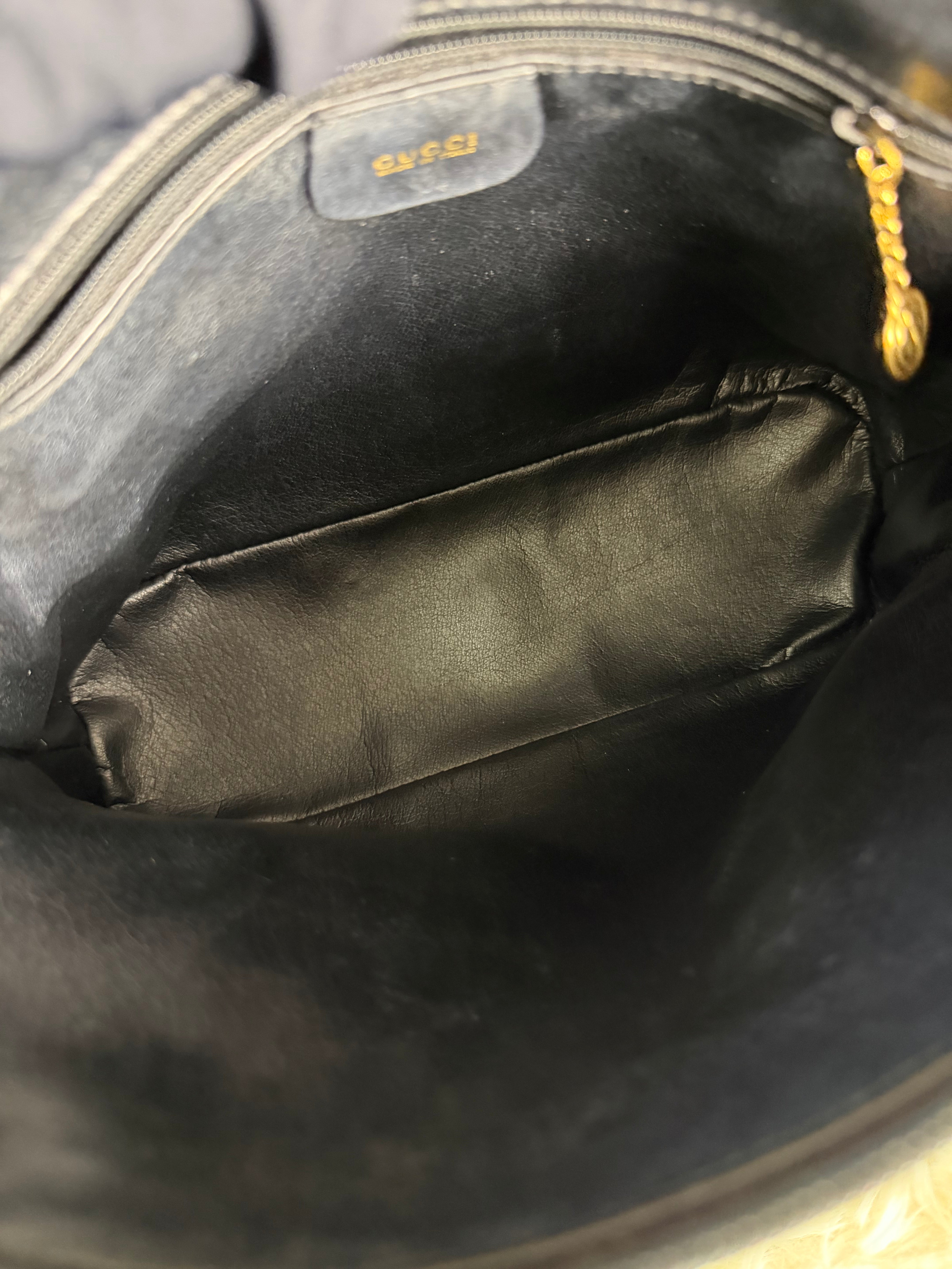 Borsa Vintage Gucci con Manico in Bambù