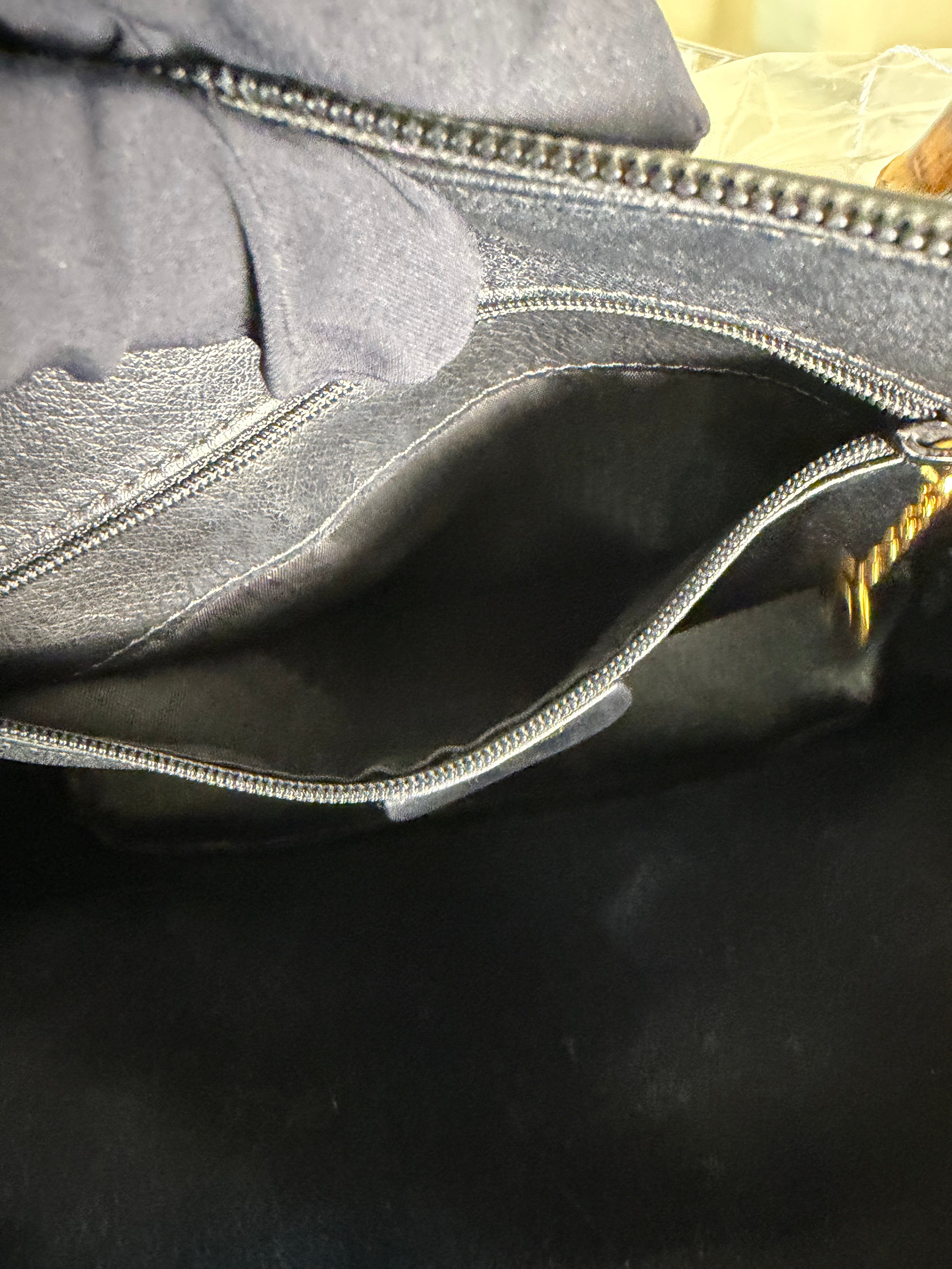 Borsa Vintage Gucci con Manico in Bambù