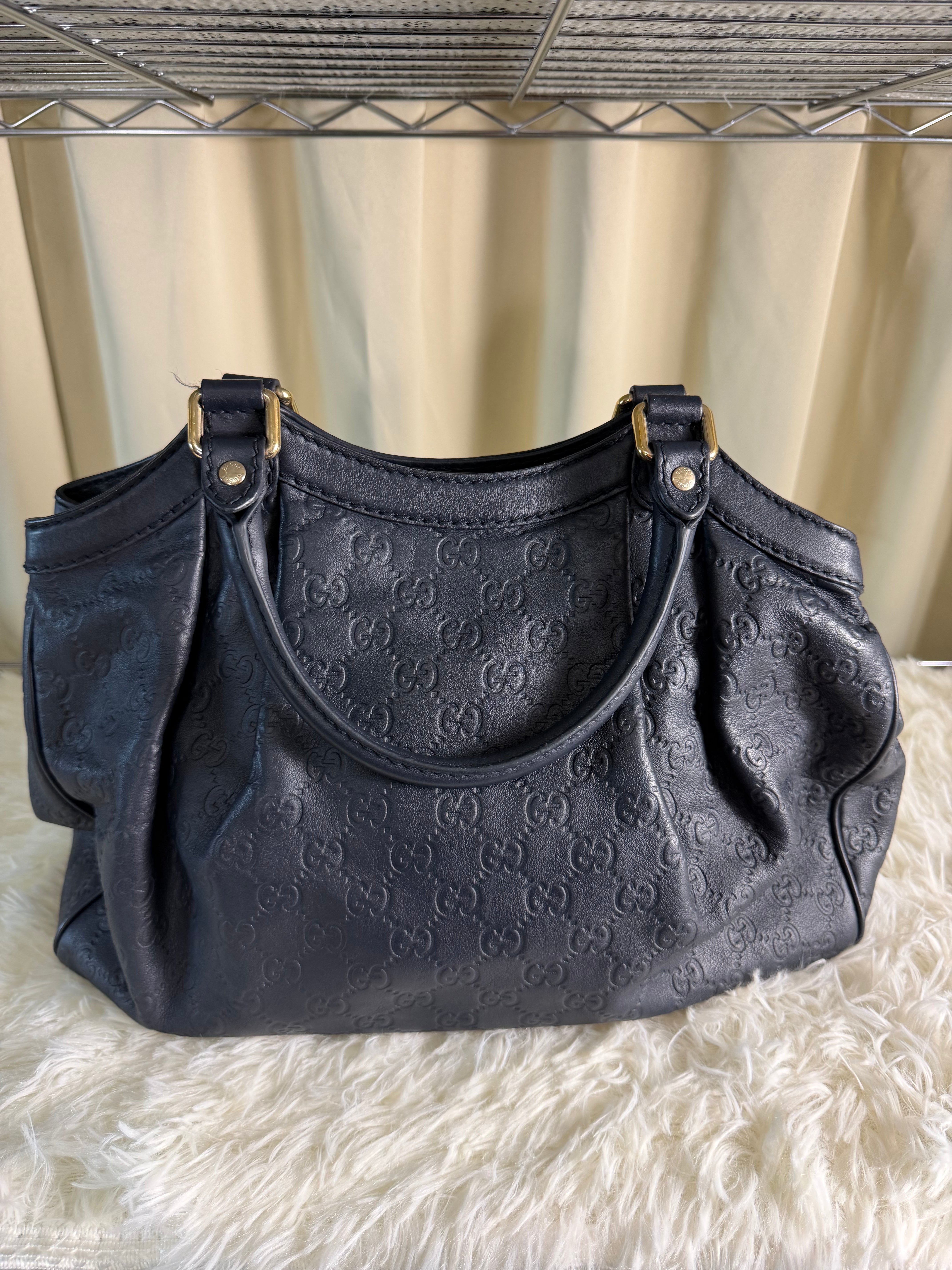 Borsa a Mano Gucci Sukey Guccissima