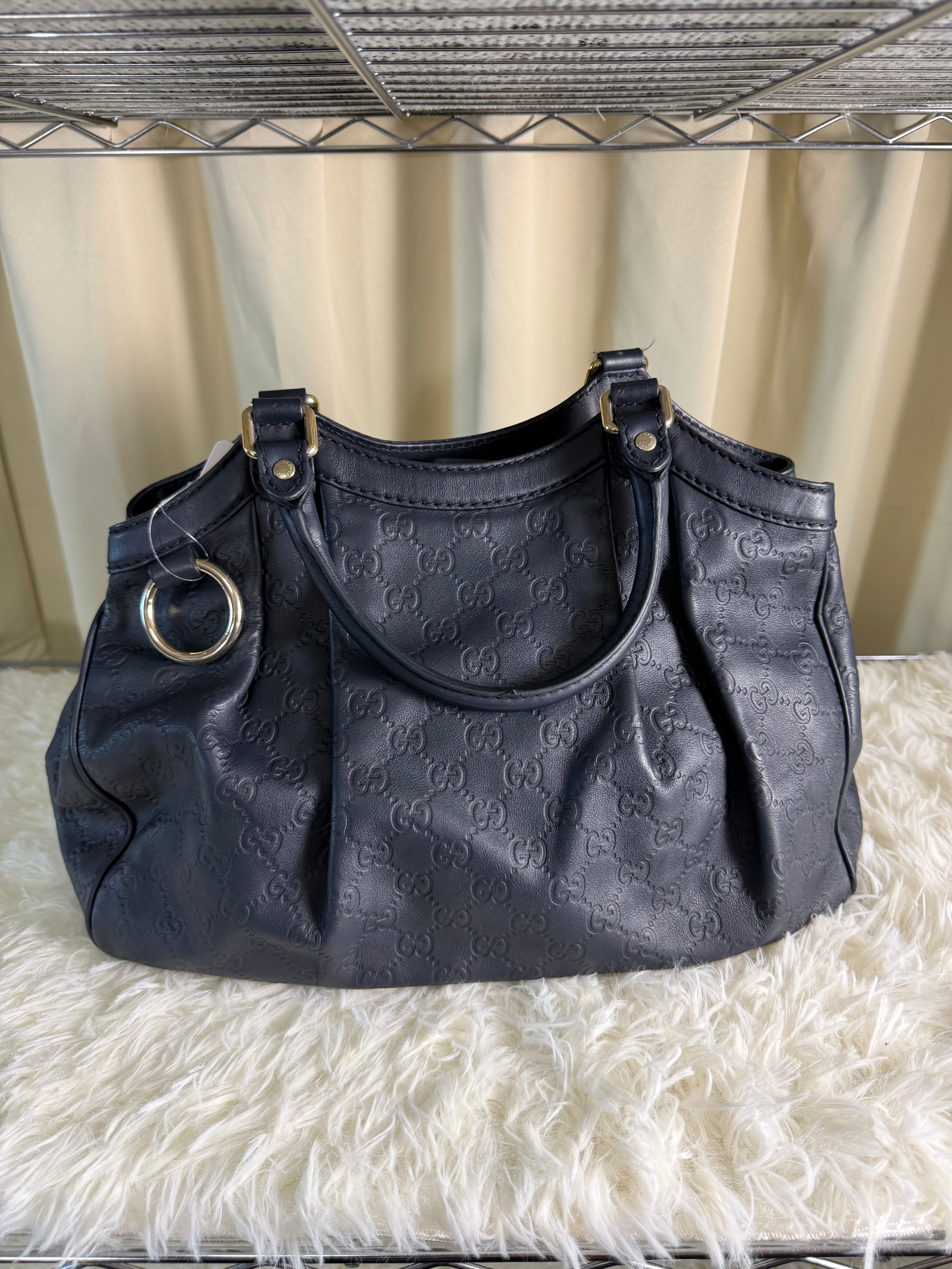 Borsa a Mano Gucci Sukey Guccissima