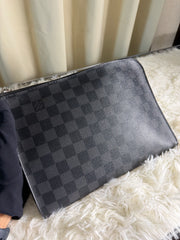 Pochette Louis Vuitton in Tela Damier Graphite