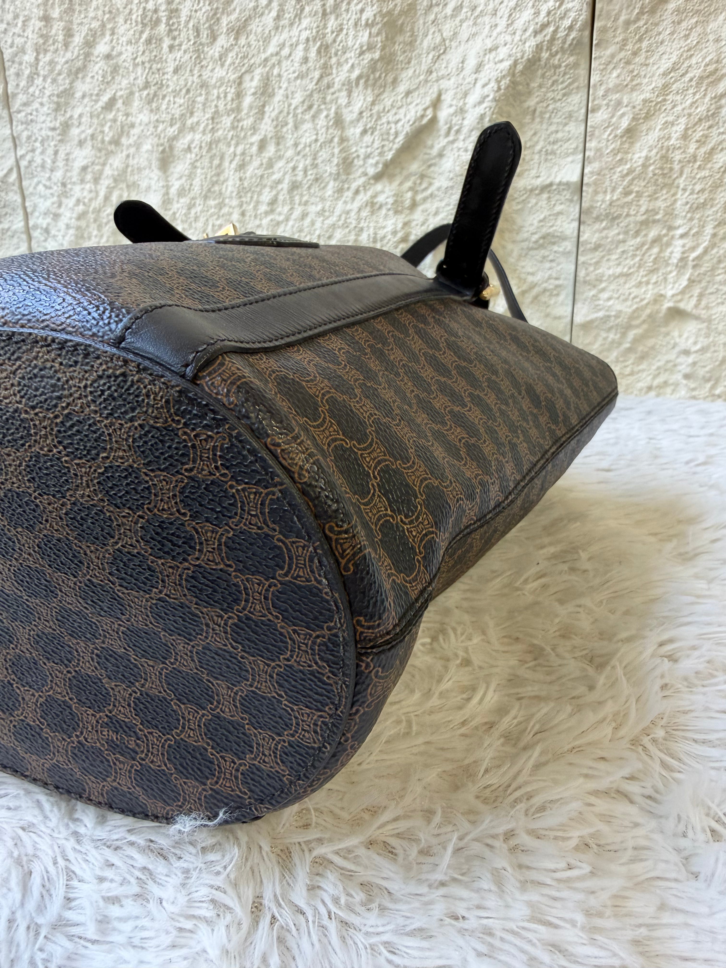 Borsa Tote Celine Vintage con Stampa Macadam