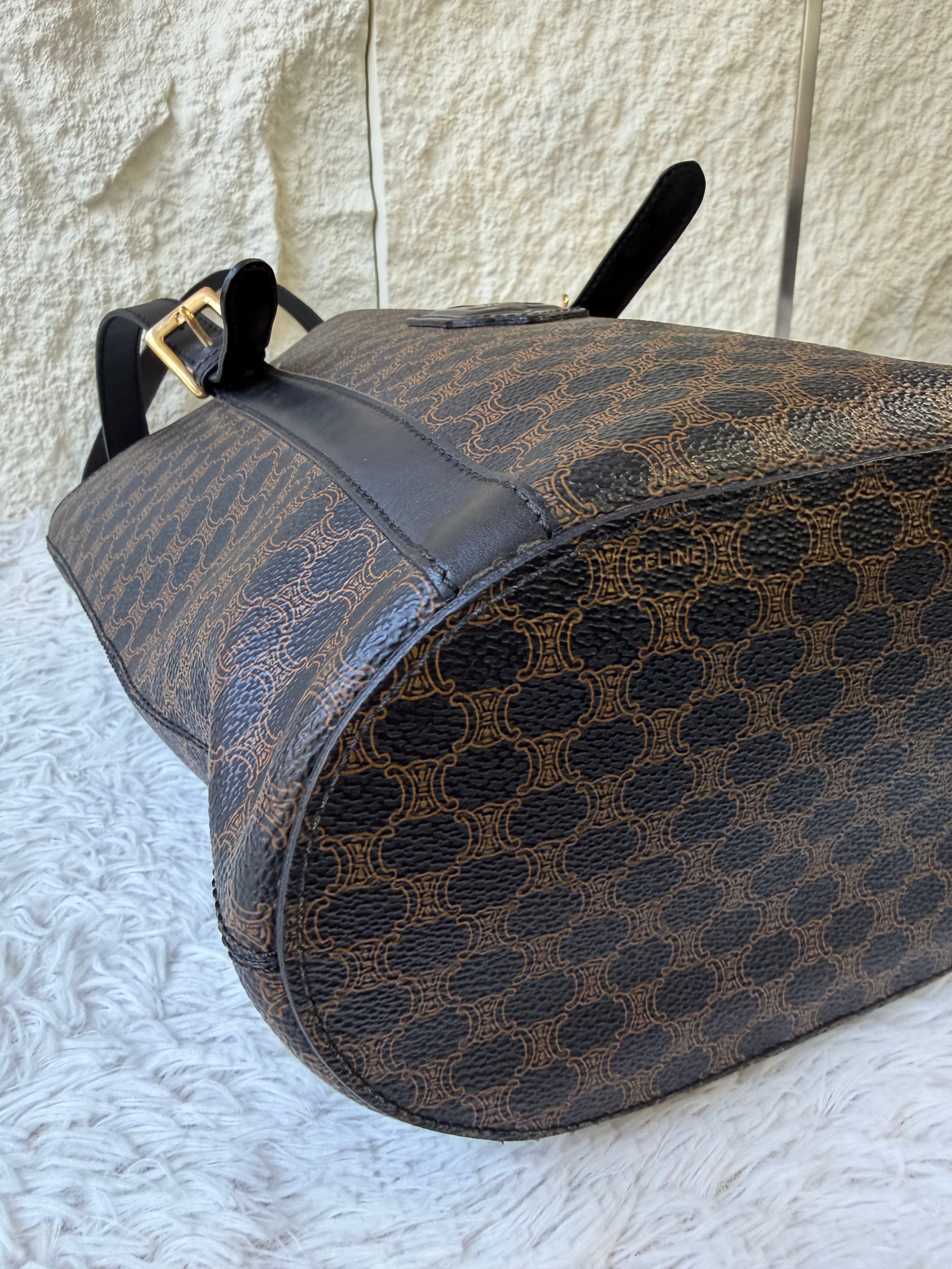 Borsa Tote Celine Vintage con Stampa Macadam
