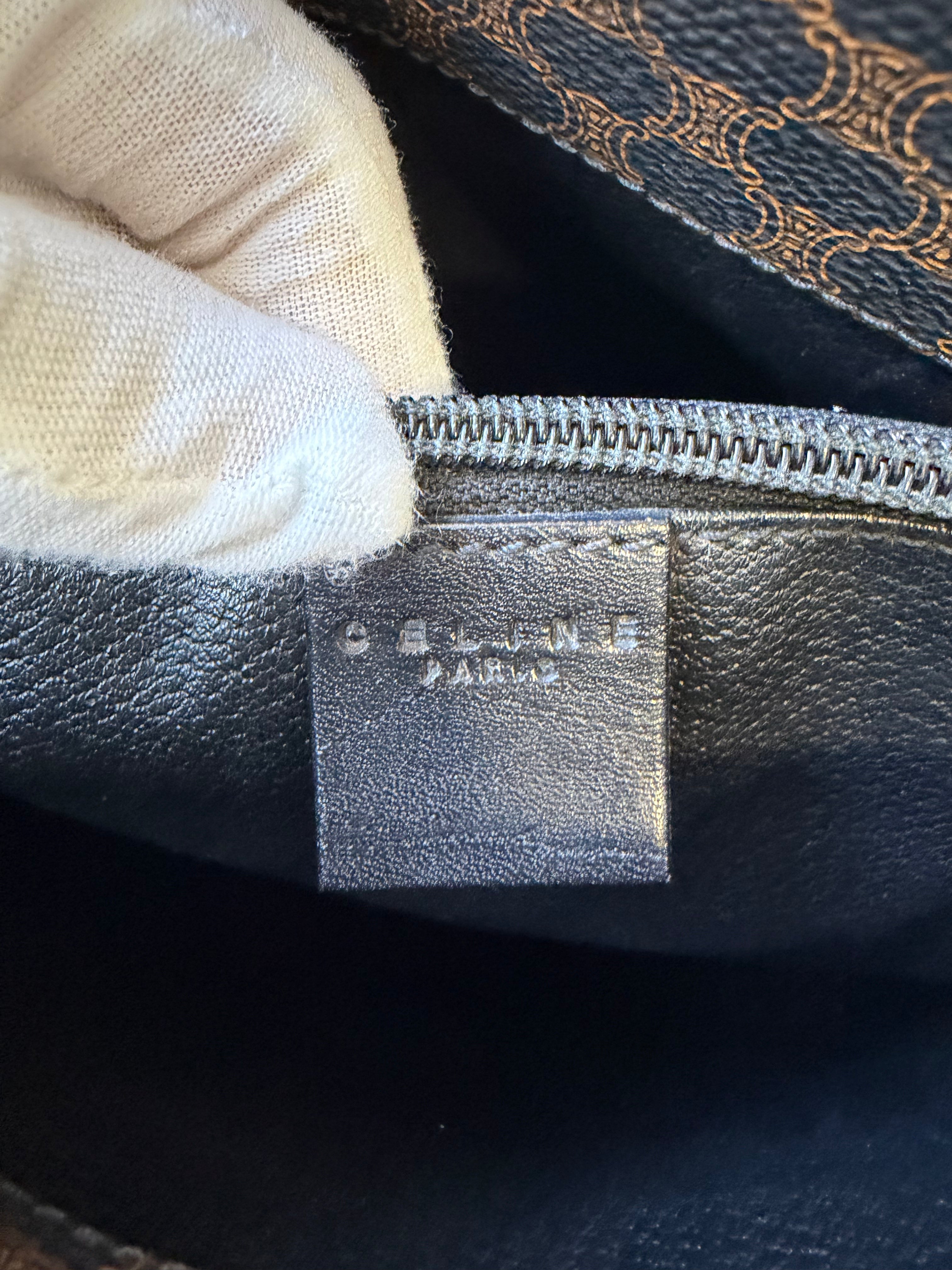 Borsa Tote Celine Vintage con Stampa Macadam